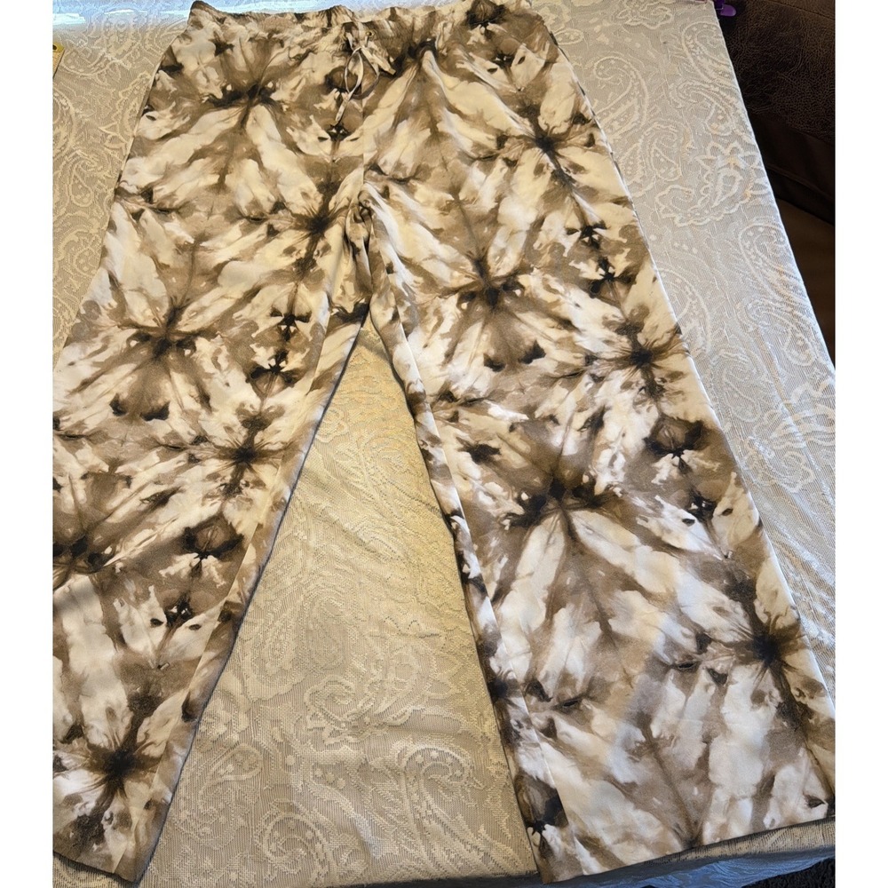 WIDE LEG Calvin Klein Leisure Pants XL 39/31 Resort BohoCore Whimsigoth Grunge